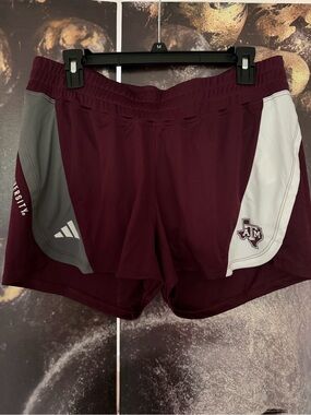 Adidas Texas A&M Maroon Athletic Shorts
